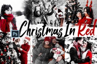 Download 05 Christmas in Red Photoshop Actions - Photos Collection