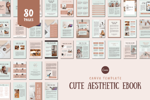 Download EBOOK Strawberry &amp; Mint CANVA TEMPLATE - Premium Bundle