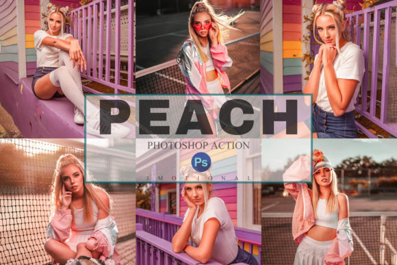 Download 6 Peach Photoshop Actions, ACR, LUT - Photos Collection
