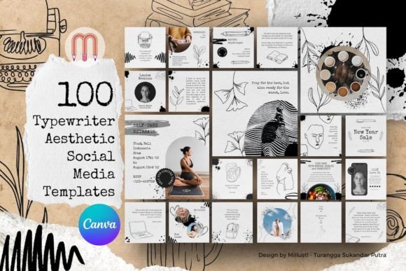 Download 100 Typewriter Canva Instagram Template - Premium Resources