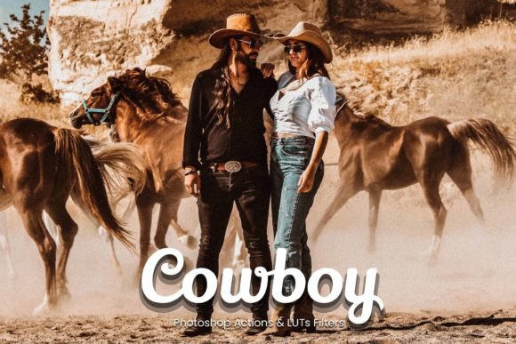 Download 16 Cowboy Photoshop Actions - Photos Collection